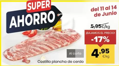 Costilla Plancha De Cerdo