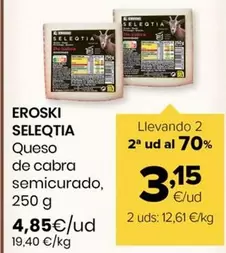 Eroski Seleqtia - Queso De Cabra Semicurado