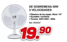 Muvip - De Sobremesa 50w 3 Velocidades