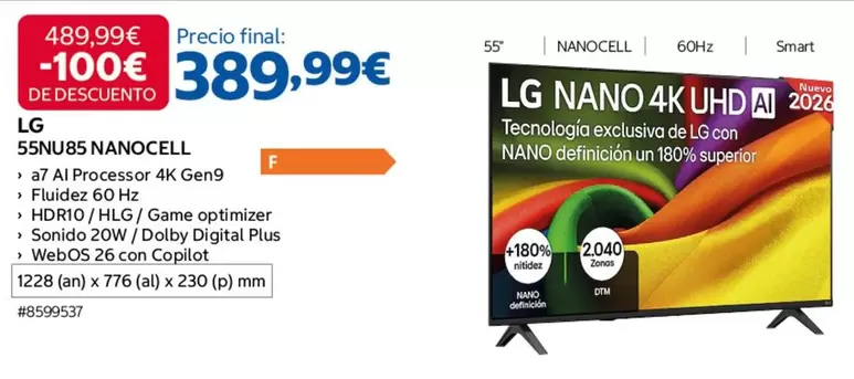 LG - Nanocell 55NU85 Nanocell
