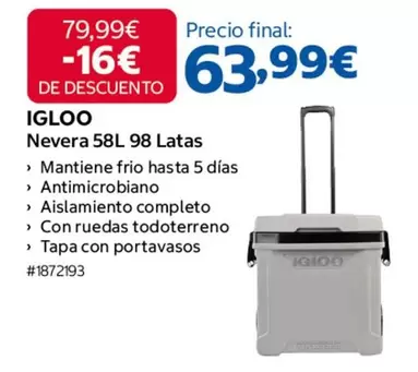 Nevera 58l 98 Latas