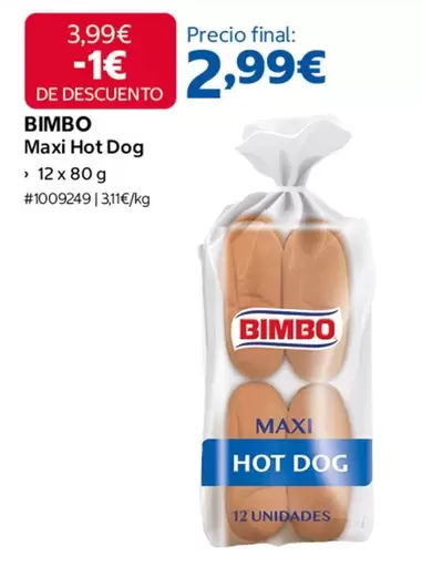 Bimbo - Maxi Hot Dog