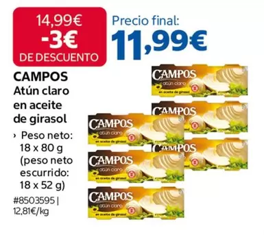 Campos - Atún Claro En Aceite De Girasol