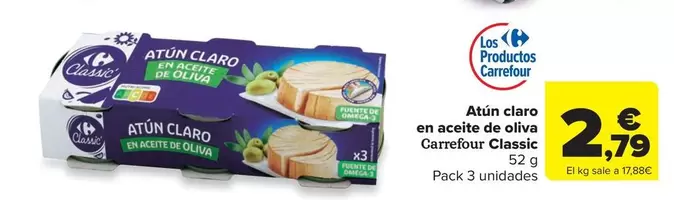 carrefour - Atun Claro En Aceite De Oliva Classic