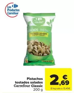 carrefour - Pistachos Tostados Salados Classic