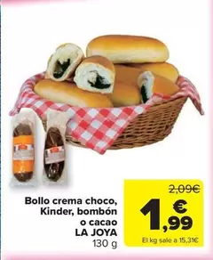 Bollo -  Crema Choco, Kinder, Bombon O Cacao