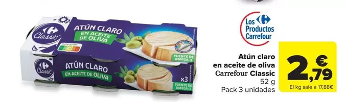 carrefour - Atun Claro En Aceite De Oliva Classic