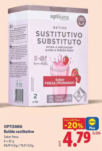Optisana - Batido Sustitutivo