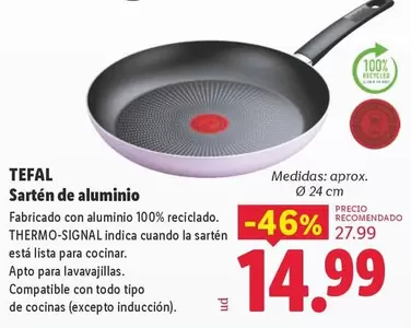 Tefal - Sarten De Aluminio