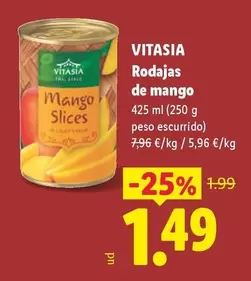 Vitasia - Rodajas De Mango
