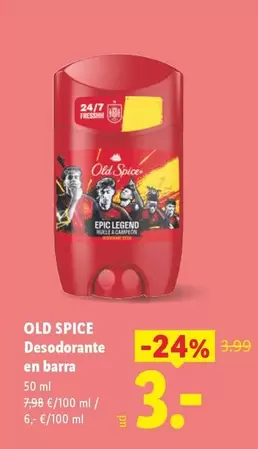 Old Spice - Desodorante En Barra