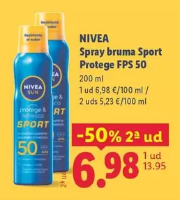 Nivea - Spray Bruma Sport Protege FPS 50