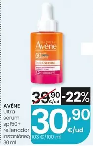 Avène - Ultra Serum Spf50+ Rellenador Instantaneo