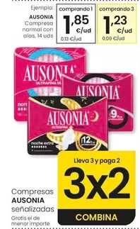 Ausonia - Compresa Normal Con Alas