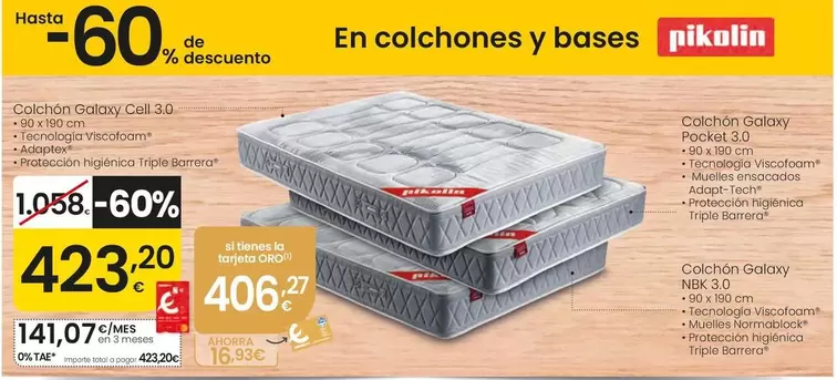 Pikolin - Colchon Galaxy Cell 3.0