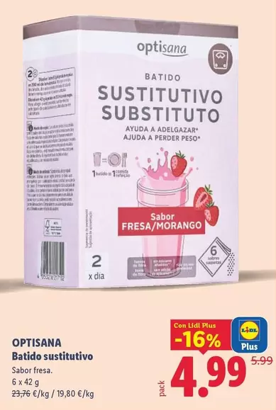 Optisana - Batido Sustitutivo