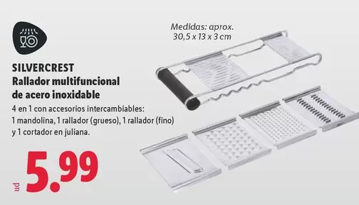 SilverCrest - Rallador Multifuncional De Acero Inoxidable