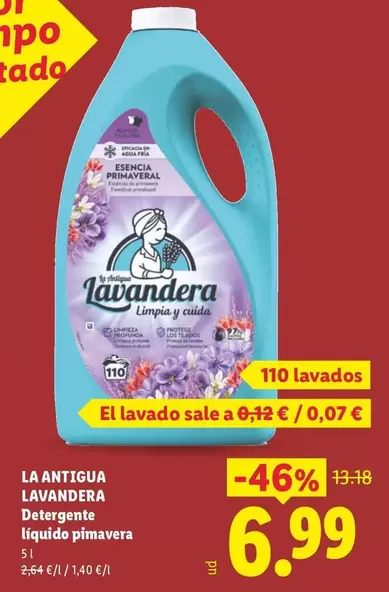 La Antigua Lavandera - Detergente Liquido Primavera