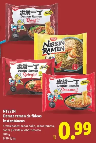 Nissin - Demae Ramen De Fideos Instantaneos