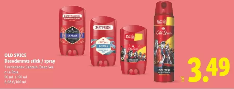 Old Spice - Desodorante Stick/ Spray