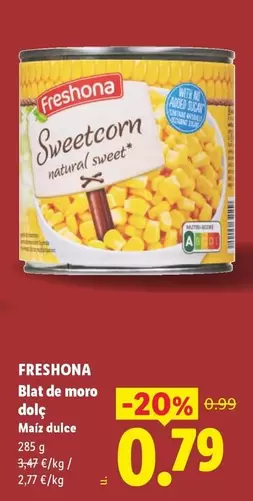 Freshona - Blat De Moro Dolc