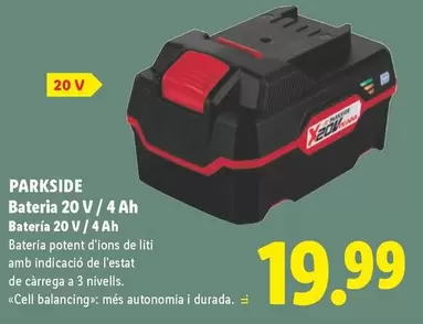 Parkside - Bateria 20 V/4 Ah