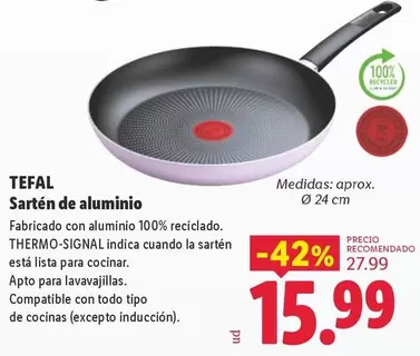 Tefal - Sarten De Aluminio
