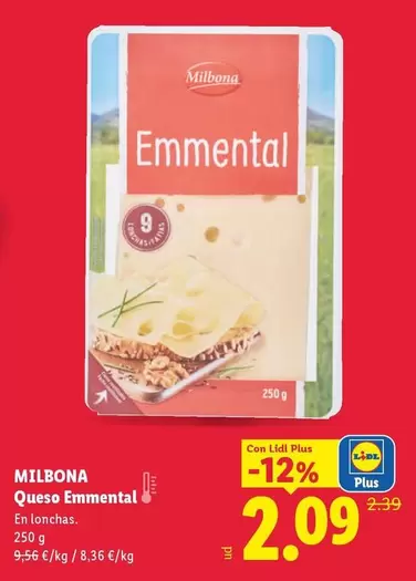 Milbona - Queso Emmental