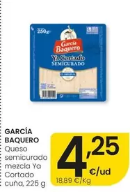 García Baquero - Queso Semicurado Mezcla Ya Cortado Cuna