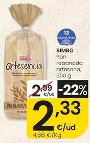 Bimbo - Pan Rebanada Artesana