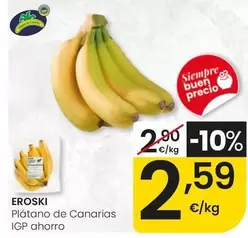 Eroski - Plátano De Canarias IGP Ahorro