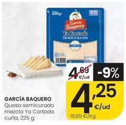 García Baquero - Queso Semicurado Mezcla Ya Cortado Cuña