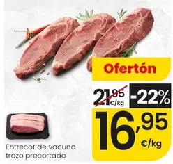 Entrecot De Vacuno Trozo Precortado