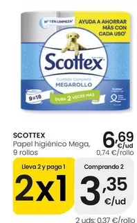 Scottex - Papel Higienico Mega