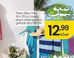 Pareo Kikoy Voile, Toalla Playa Estampada O Gofrada
