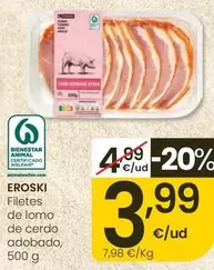 Eroski - Filetes De Lomo De Cerdo Adobado