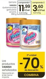 Vanish - Quitamanchas Gold Polvo Oxi Pink
