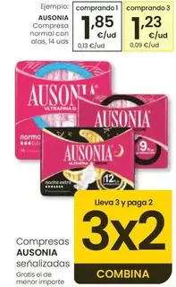 Ausonia - Compresa Normal Con Alas