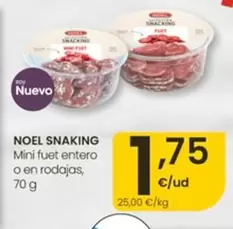 Noel - Snakign Mini Fuet Entero O En Rodajas