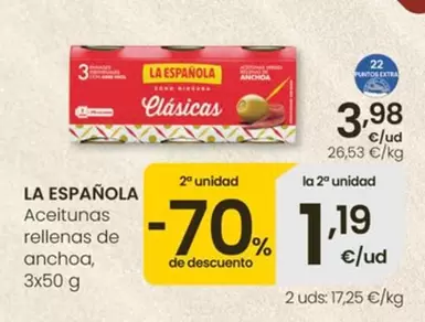 La Española - Aceitunas Rellenas De Anchoa