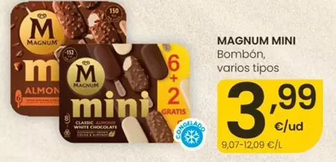 Algida - Magnum Mini Bombon, Varios Tipos