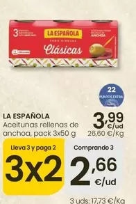 La Española - Aceitunas Rellenas De Anchoa