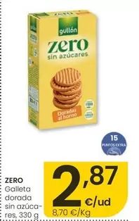 Zero - Galleta Dorada Sin Azúca-Res