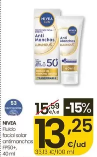 Nivea - Fluido Facial Solar Antimanchas FP50+
