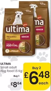 Ultima - Small Adult Dog Food 
