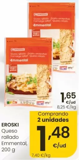 Eroski - Queso Rallado Emmental