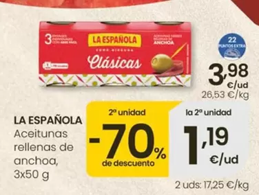 La Española - Aceitunas Rellenas De Anchoa