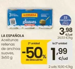 La Española - Aceitunas Rellenas De Anchoa Suaves