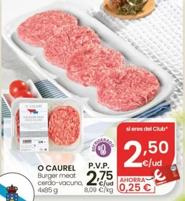 O'Caurel - Burger Meat Cerdo-Vacuno
