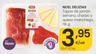Noel - Delizias Tapas De Jamon Serrano, Chorizo Y Queso Manchego